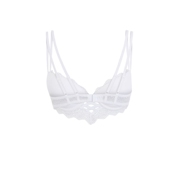 Totoiz white push-up bra white.