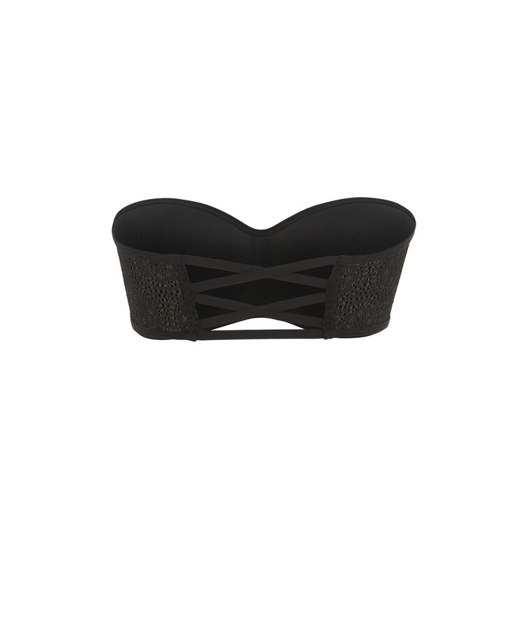 Bandeau bra - black black.