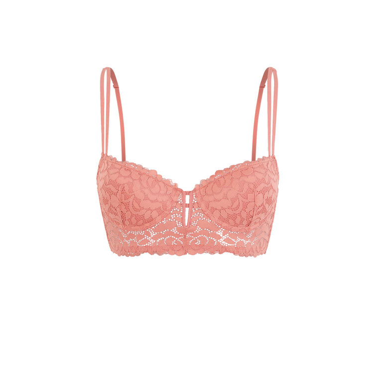 Luluiz pink bustier padded bra Luluiz pink bustier padded bra;