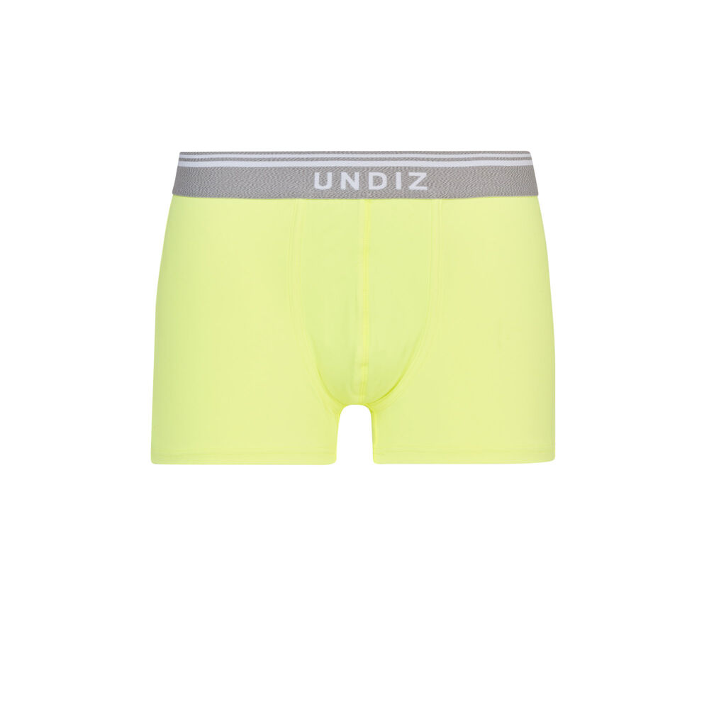 Plain microfibre boxers - fluorescent yellow fluorescent yellow.