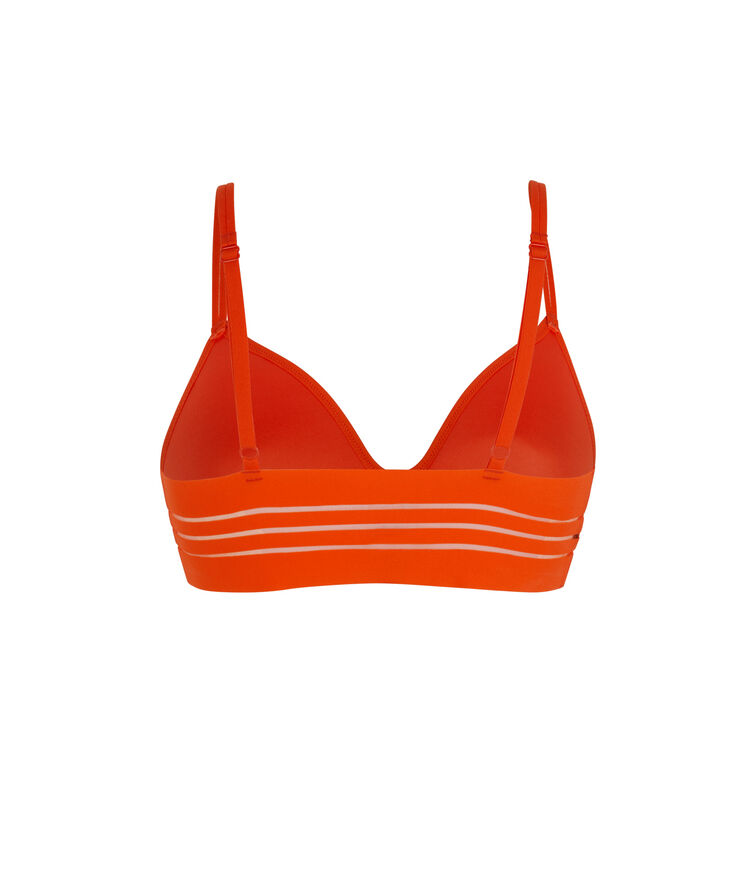 Non-underwired padded bra - orange orange.