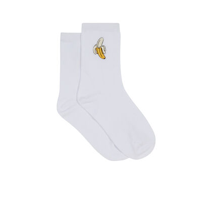 Bananasmiliz white socks white.
