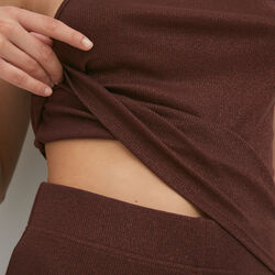 débardeur en lurex effet pailleté;
