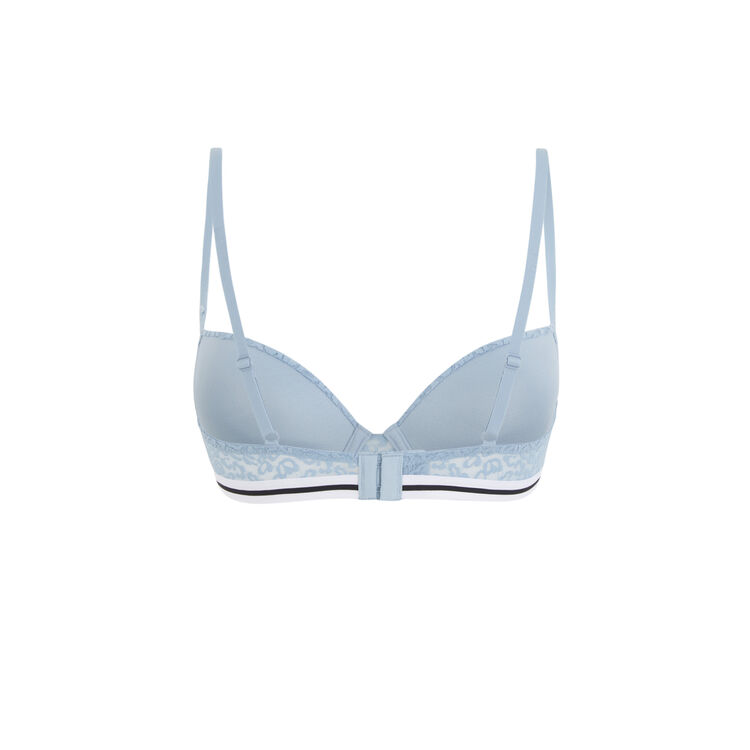 Leopiz navy blue padded bra blue.