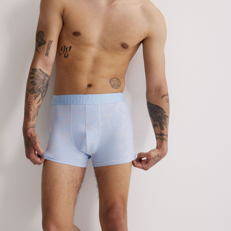 plain cotton boxers - blue plain cotton boxers - blue;