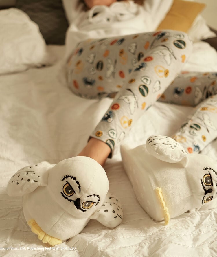 Chaussons hedwige - blanc blanc.