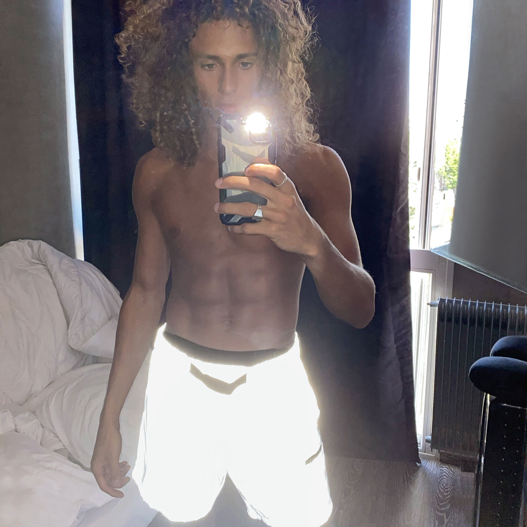 reflective swim trunks