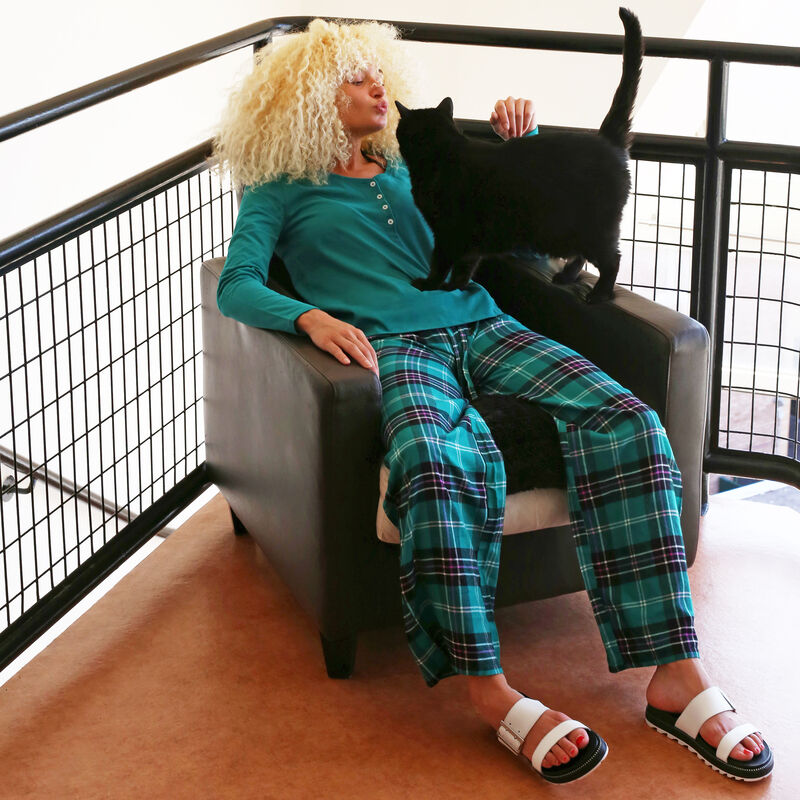 Checked trousers - green Checked trousers - green;