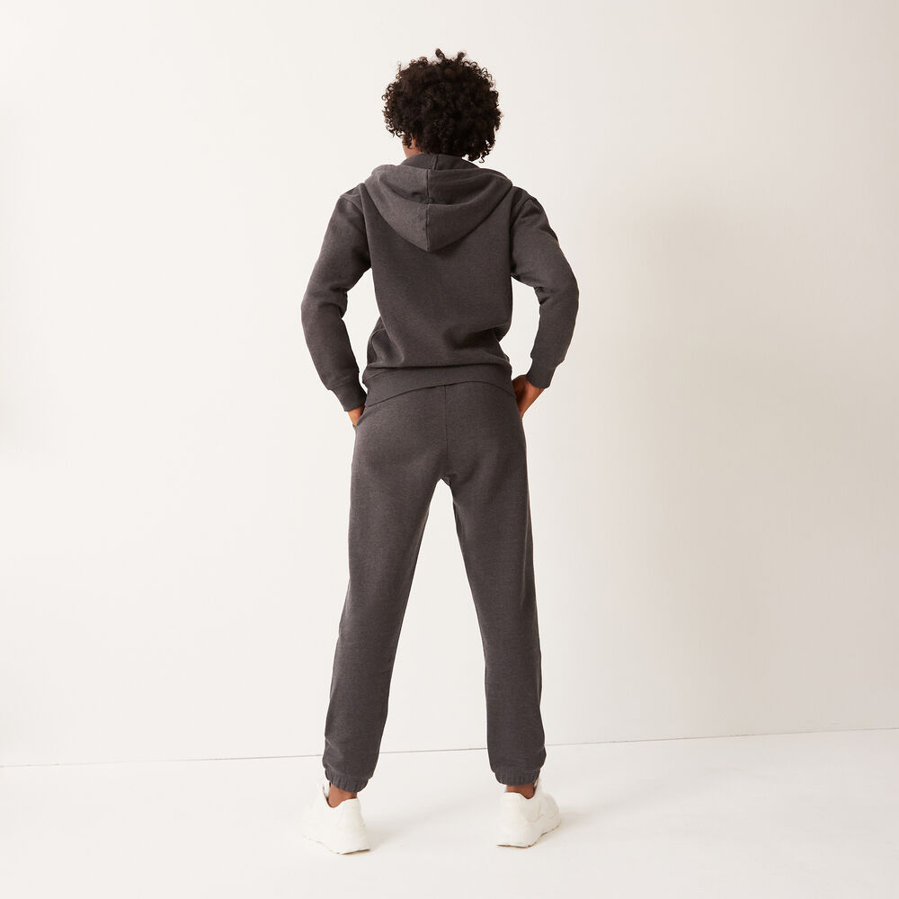 Slogan trousers gathered at the waist and ankles - grey grey.