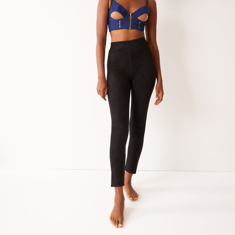 Plain satin leggings - black Plain satin leggings - black;