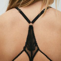floral lace triangle bra without underwiring;