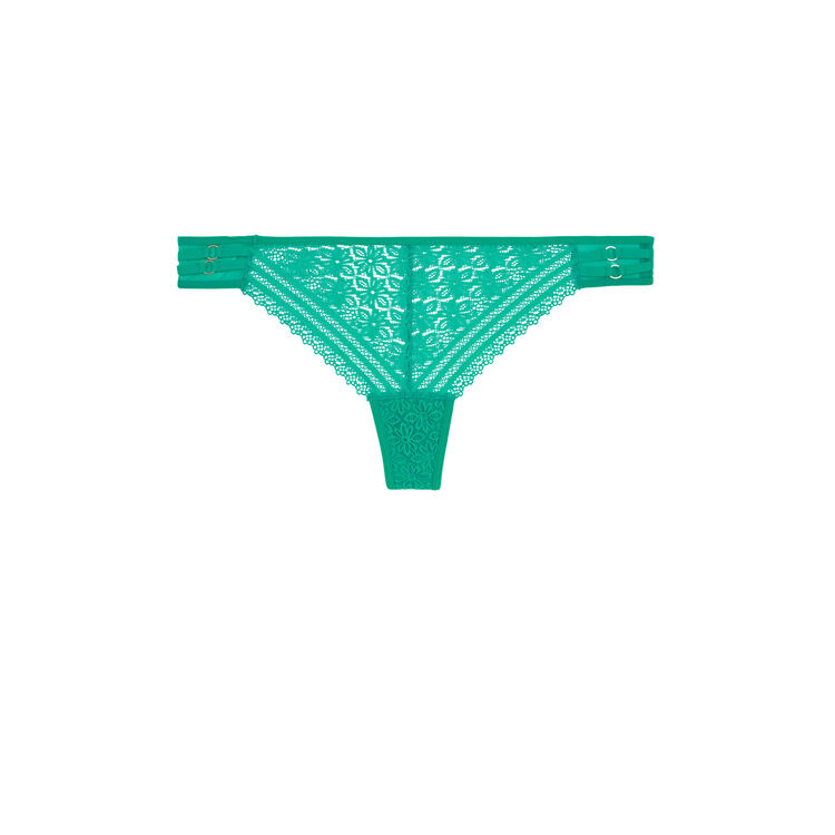 Triasiz emerald-green thong green.