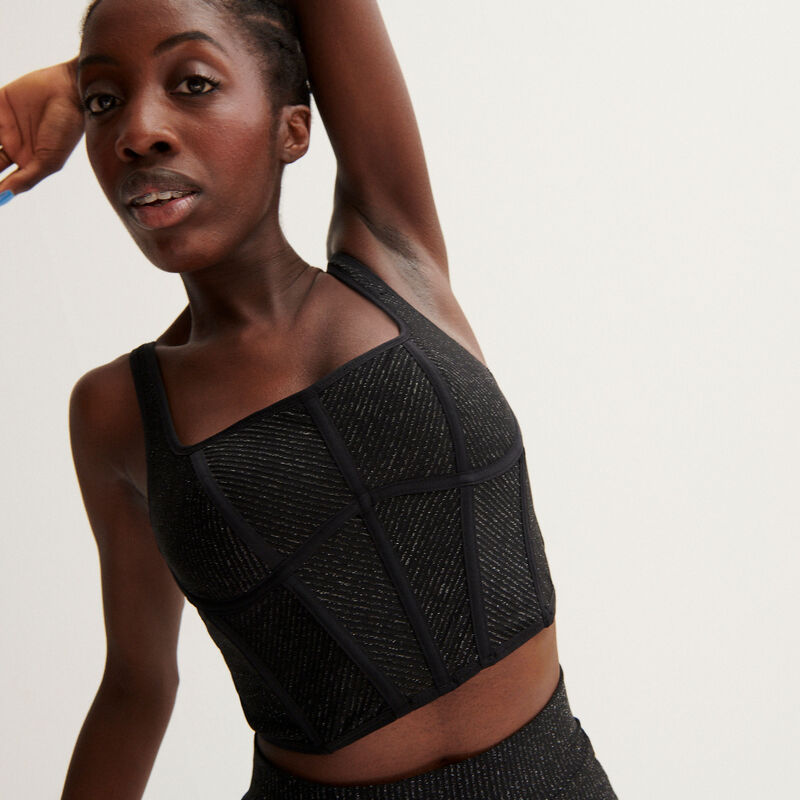 Aya x undiz lace bustier - black Aya x undiz lace bustier - black;