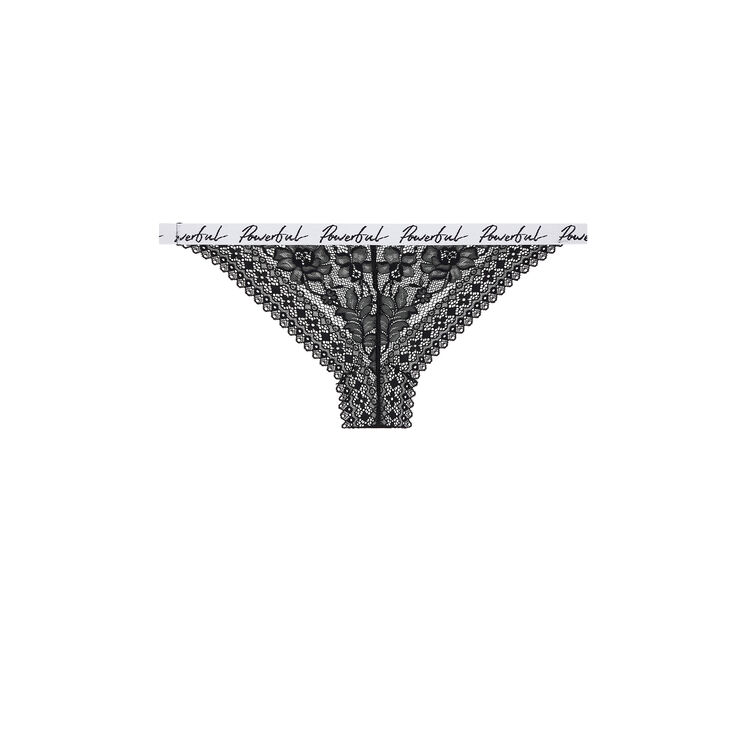 Tanga en dentelle thrilliz noir.