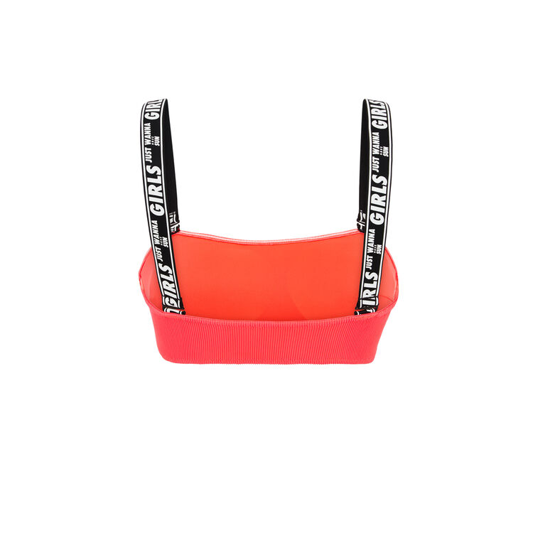 Коралловый верх купальника fungaufriz red.