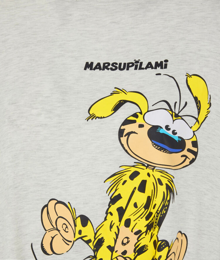 Tunique à manches courtes marsupilami - gris gris.