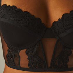 lace push-up triangle bra;