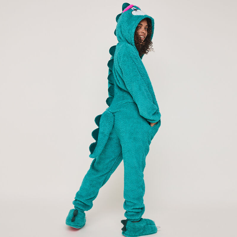 Griffiz bright fleece claw slippers teal.