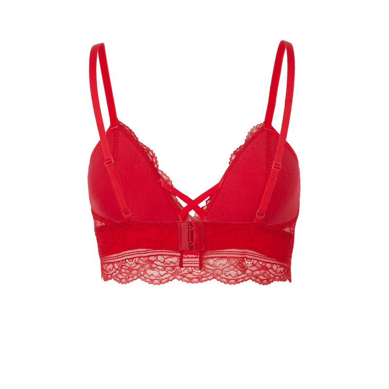 non-wired triangle bra - red non-wired triangle bra - red;