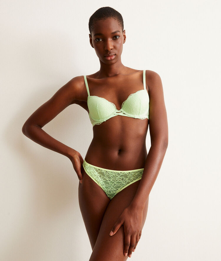 Everydayiz lace tanga briefs green.