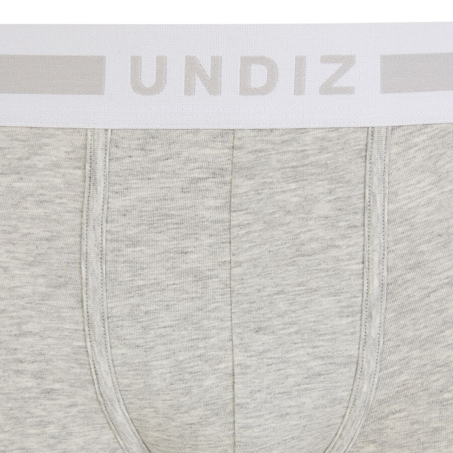 Plain organic cotton boxers - grey ;