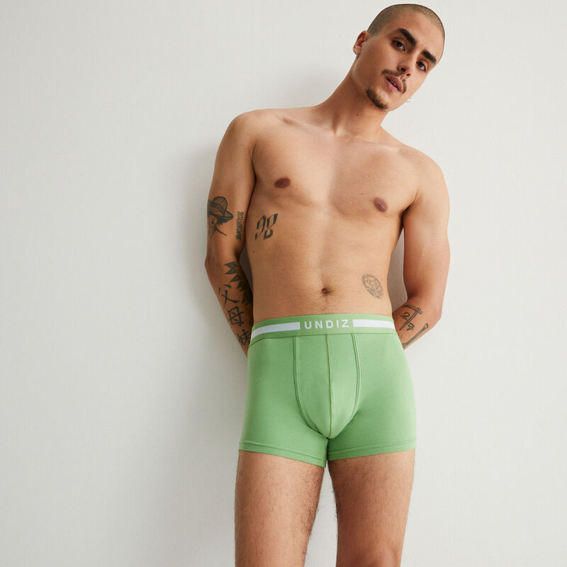 plain cotton boxers - green plain cotton boxers - green;