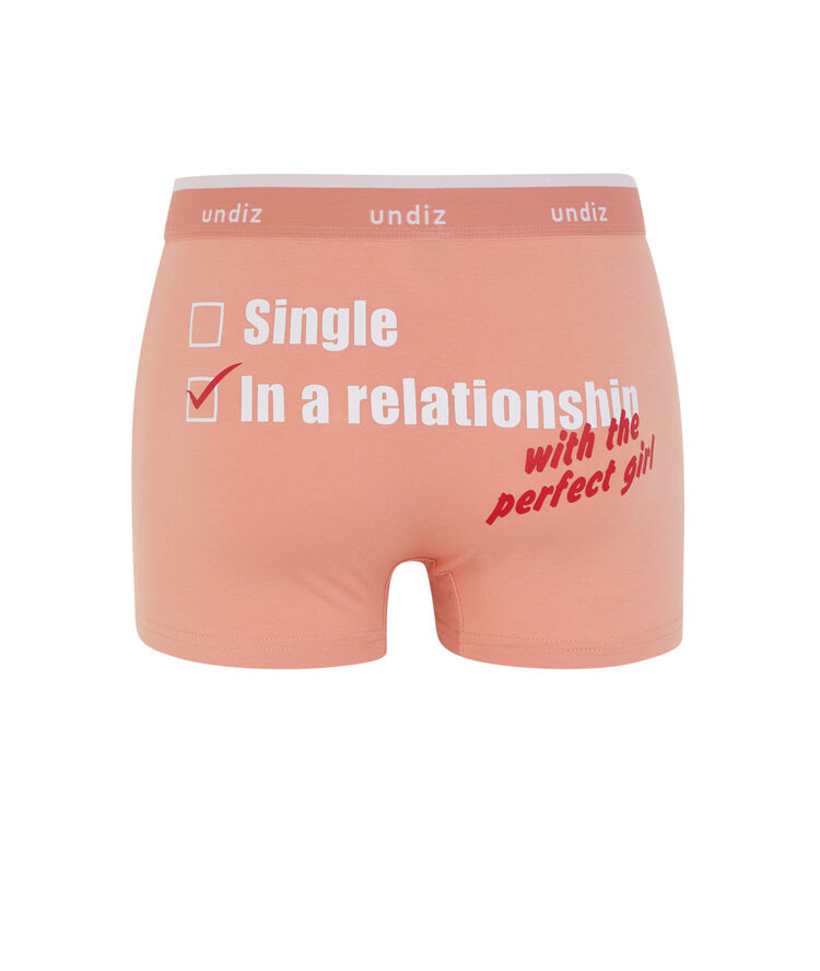 Engcelicoupiz cotton boxers with slogan pink.