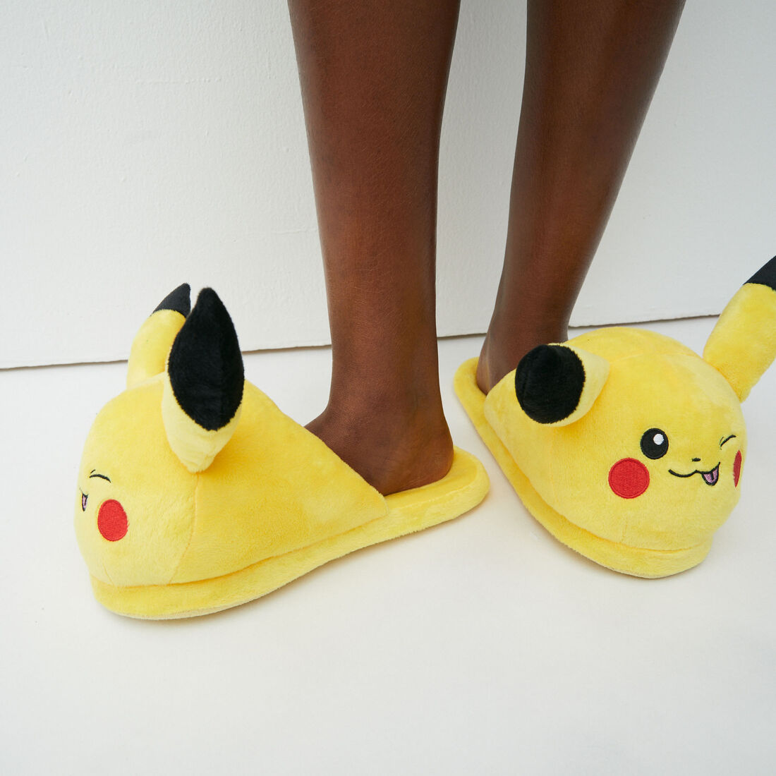 pikachu fleece booties;