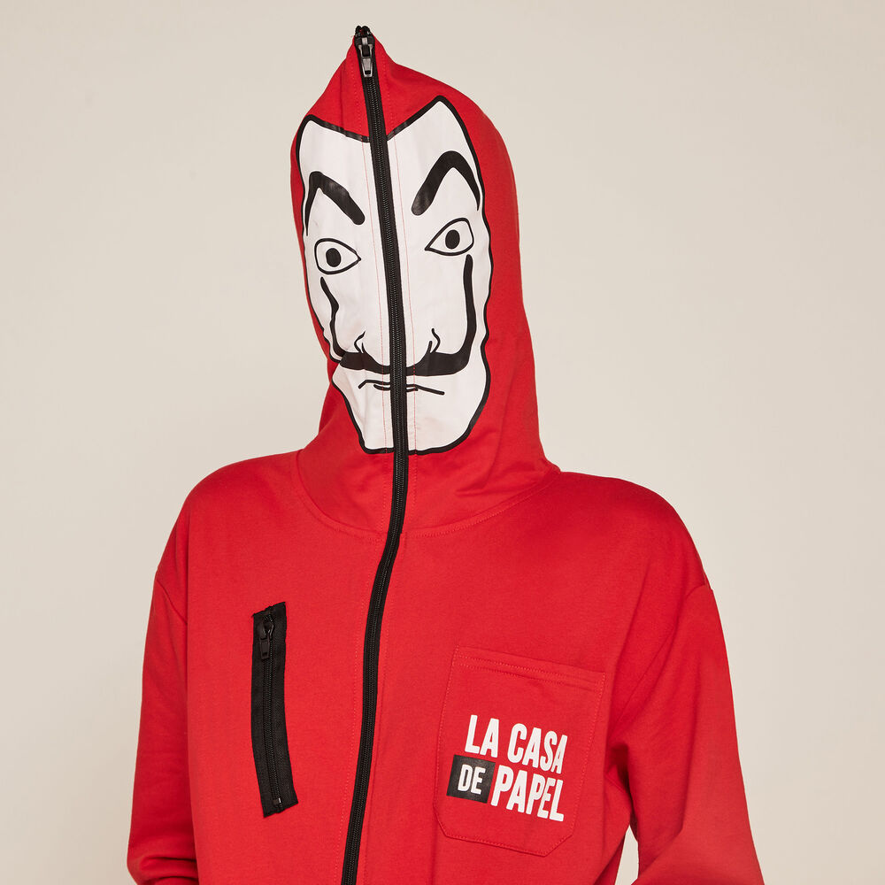 Combinaison pantalon casa de papel - rouge rouge.
