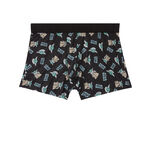 Boxers with Baby Yoda motif - black