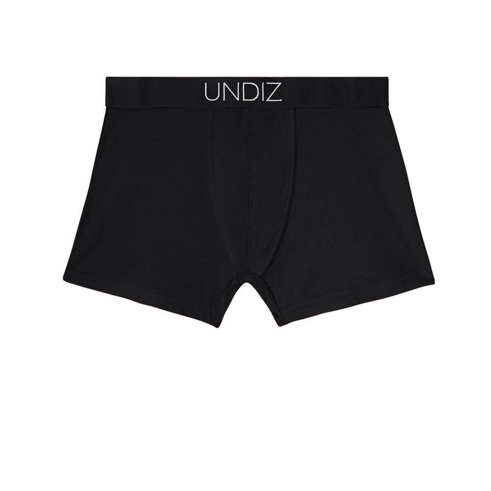 Boxer briefs with p'tit cul(pidon) print - black black.