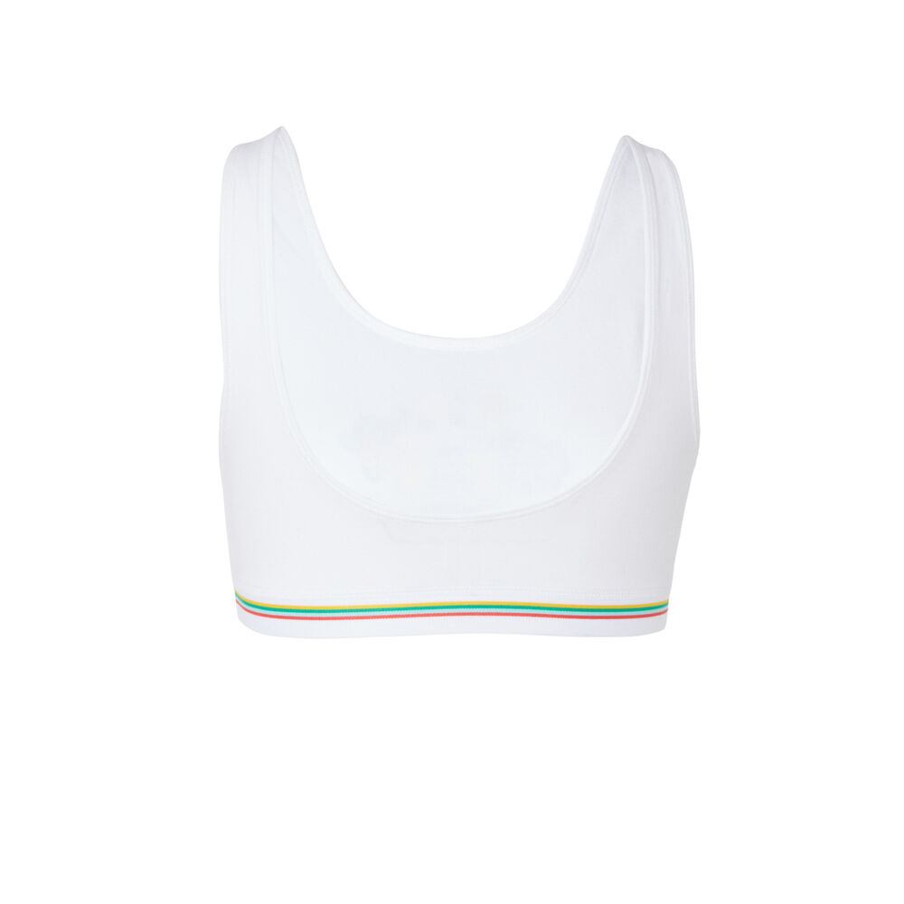 Pokémon bralette with elasticated details - white white.