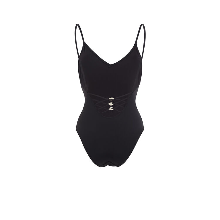 Pachucaniz black swimsuit. black.