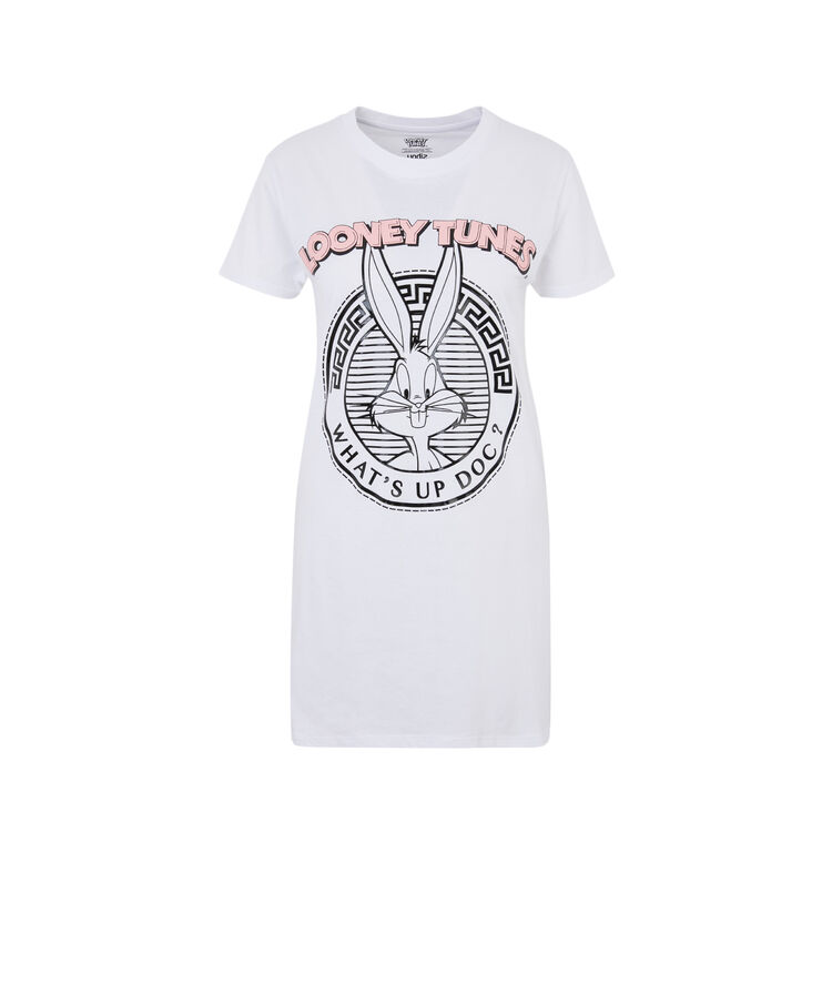 Bunblutiz short-sleeved looney tunes top white.