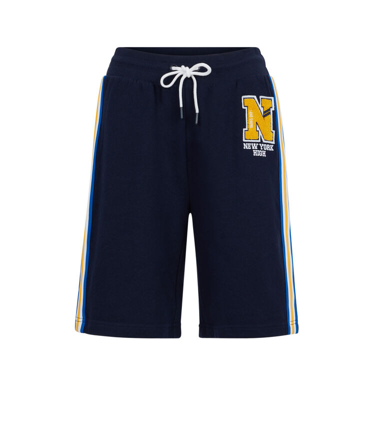 Rivervixiz long fleece shorts navy blue.
