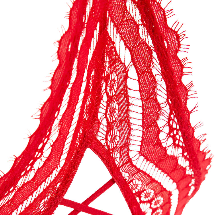 Pushwaviz push-up bra with designer back red.