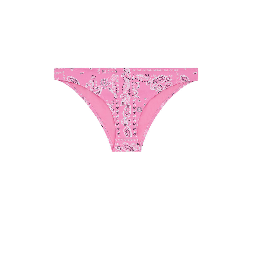 Printed bandanna bikini briefs - pink pink.