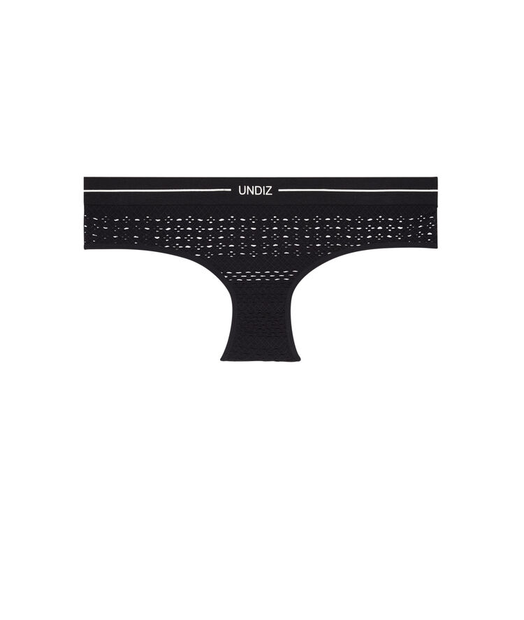 Francisportiz briefs with perforated fabric black.
