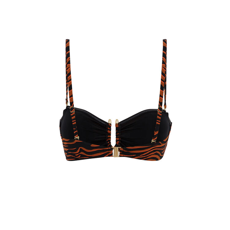 Afrozebriz brown bandeau bikini top Afrozebriz brown bandeau bikini top;