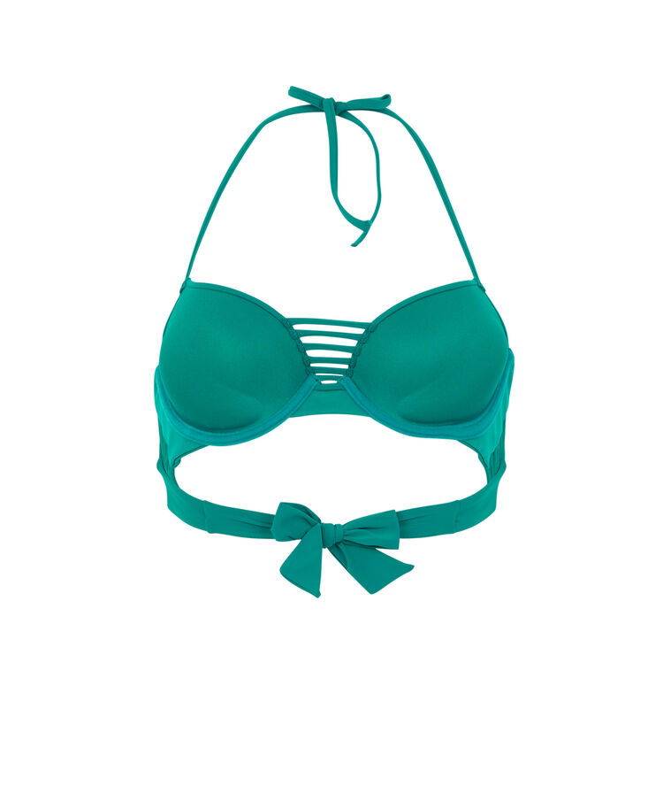 Push-up bikini top - blue blue.