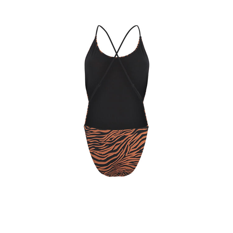 Afrozebriz brown one-piece swimsuit Afrozebriz brown one-piece swimsuit;
