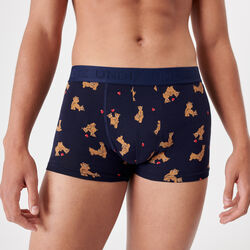 cotton boxers with bear motifs