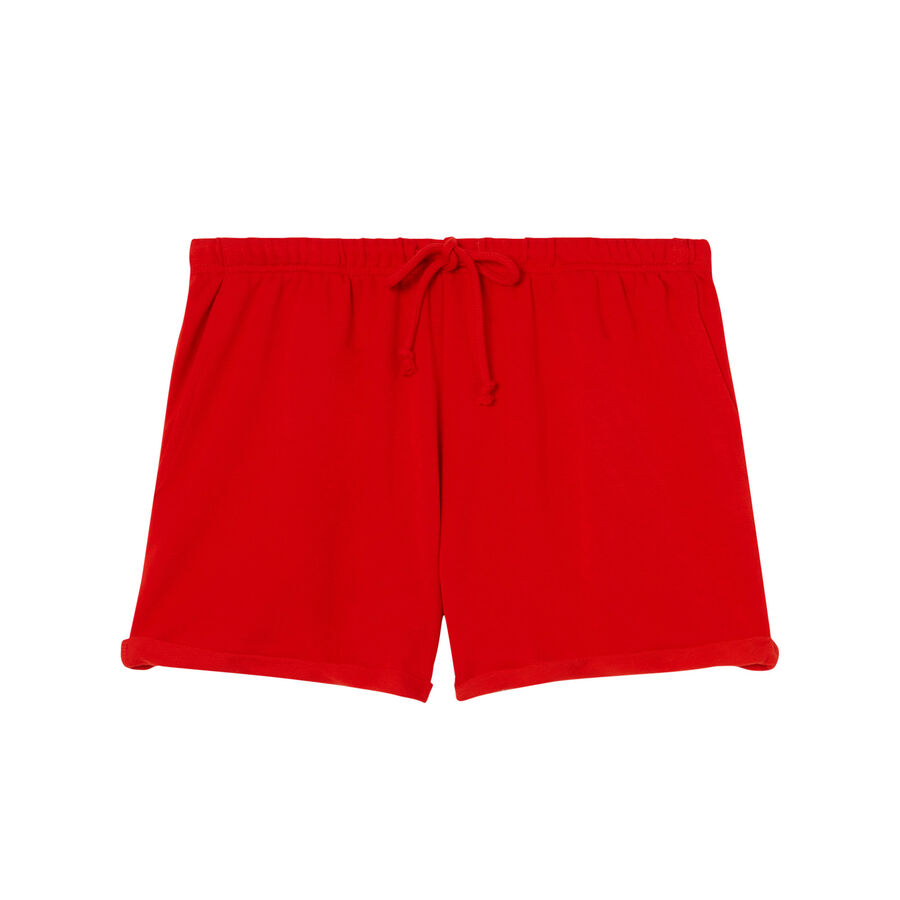uni shorts - red-orange;