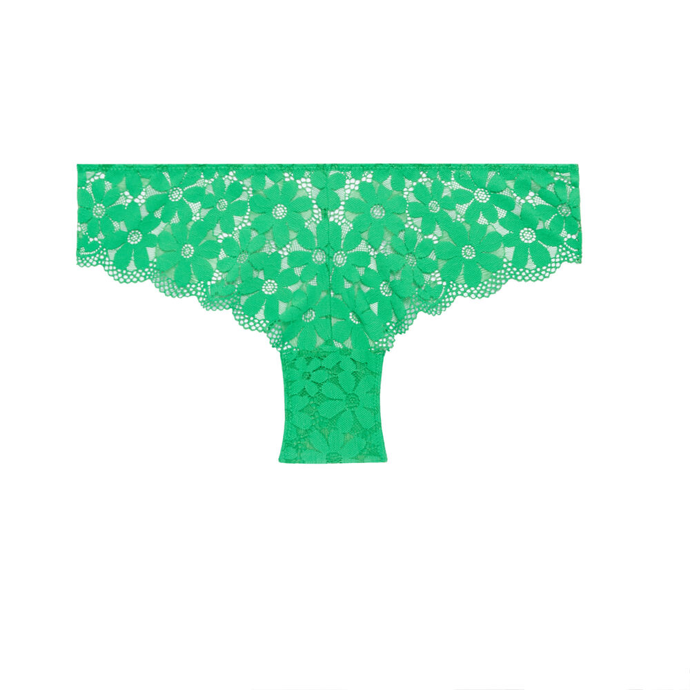 Lace shorty - green green.