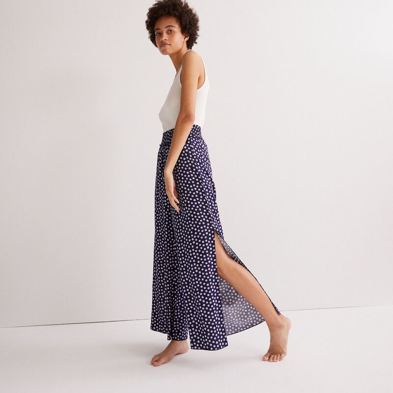 daisy pattern trousers - blue daisy pattern trousers - blue;