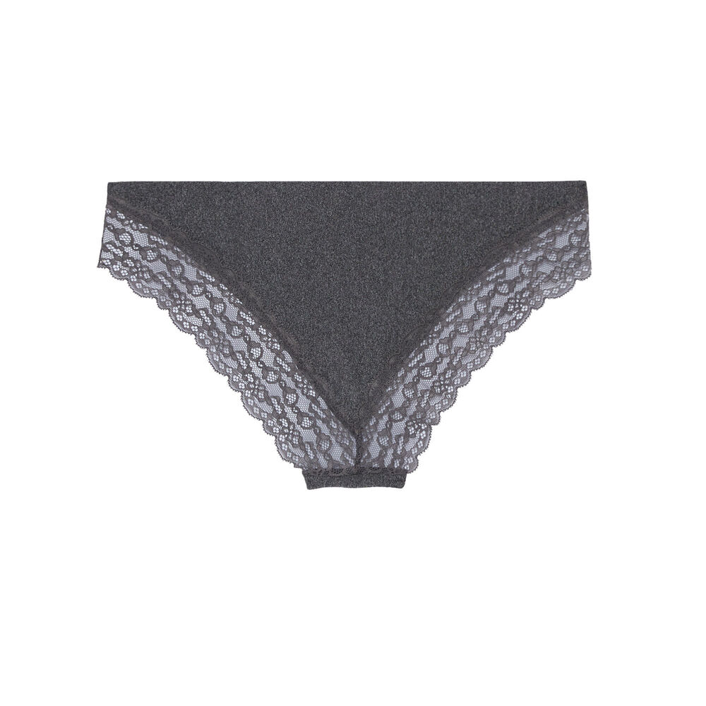 Shomiz microfibre knickers grey.