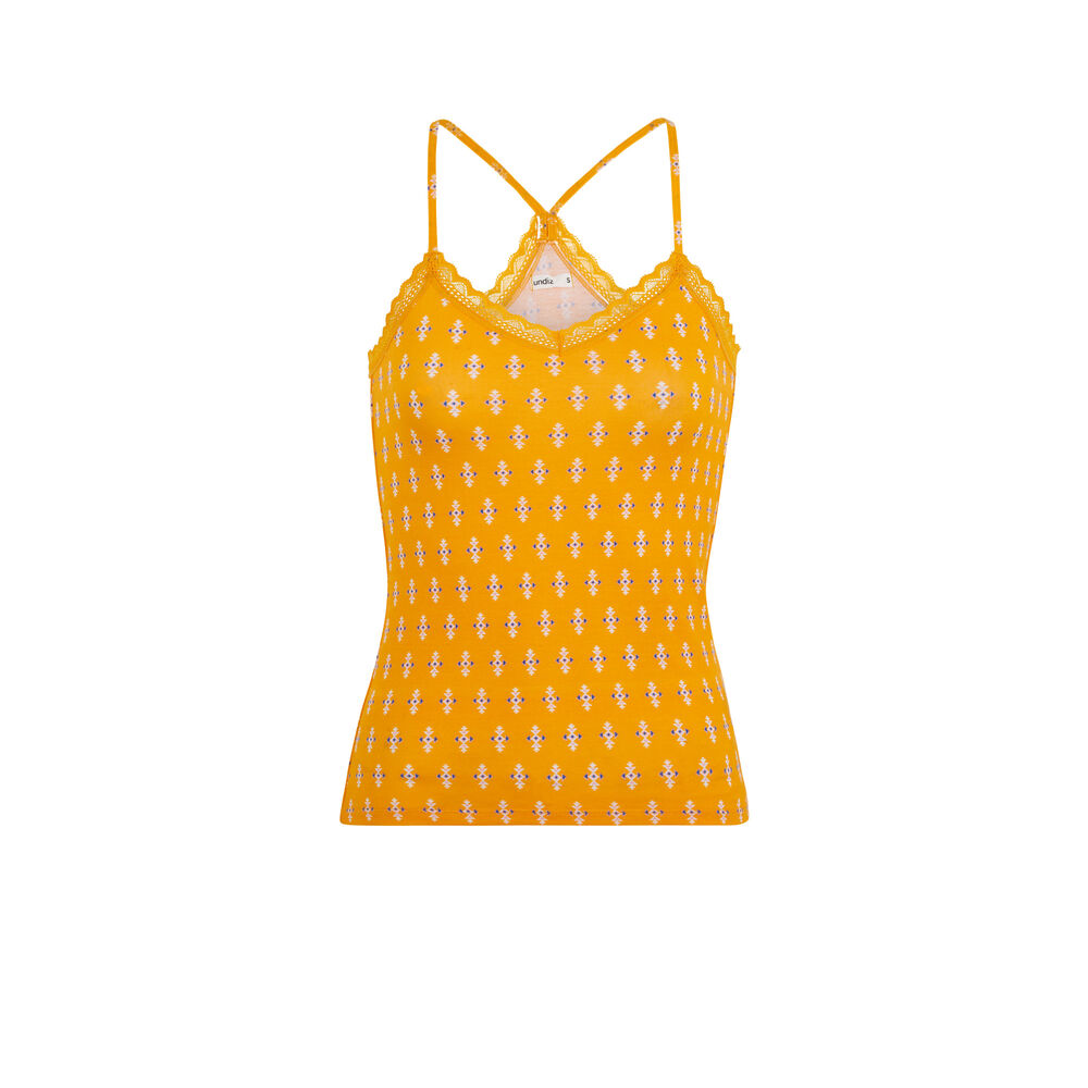 Safranfarbenes top vitageoiz orange.