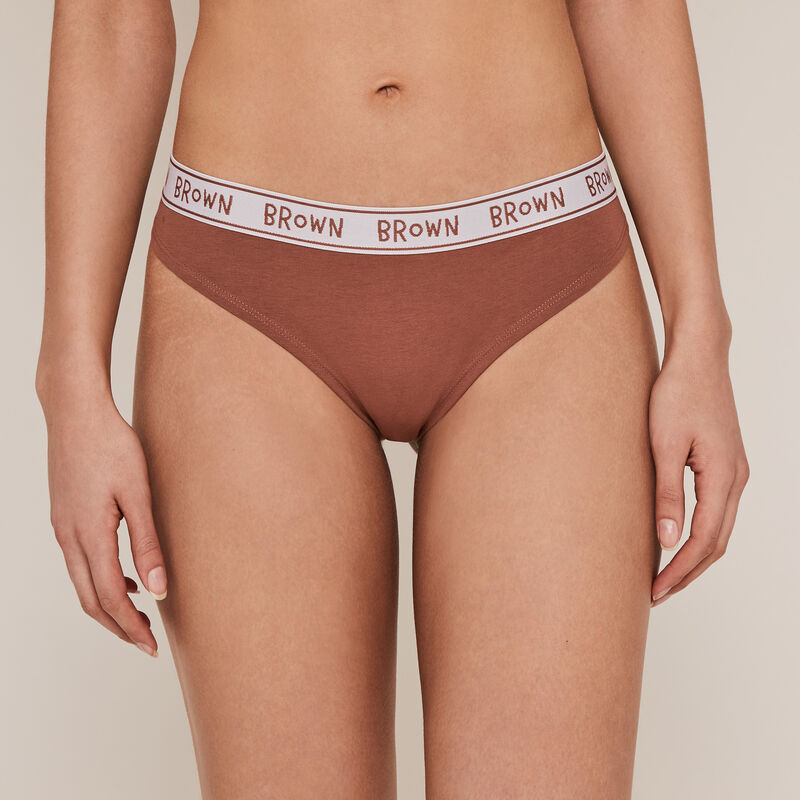 Bear print cotton briefs - brown Bear print cotton briefs - brown;