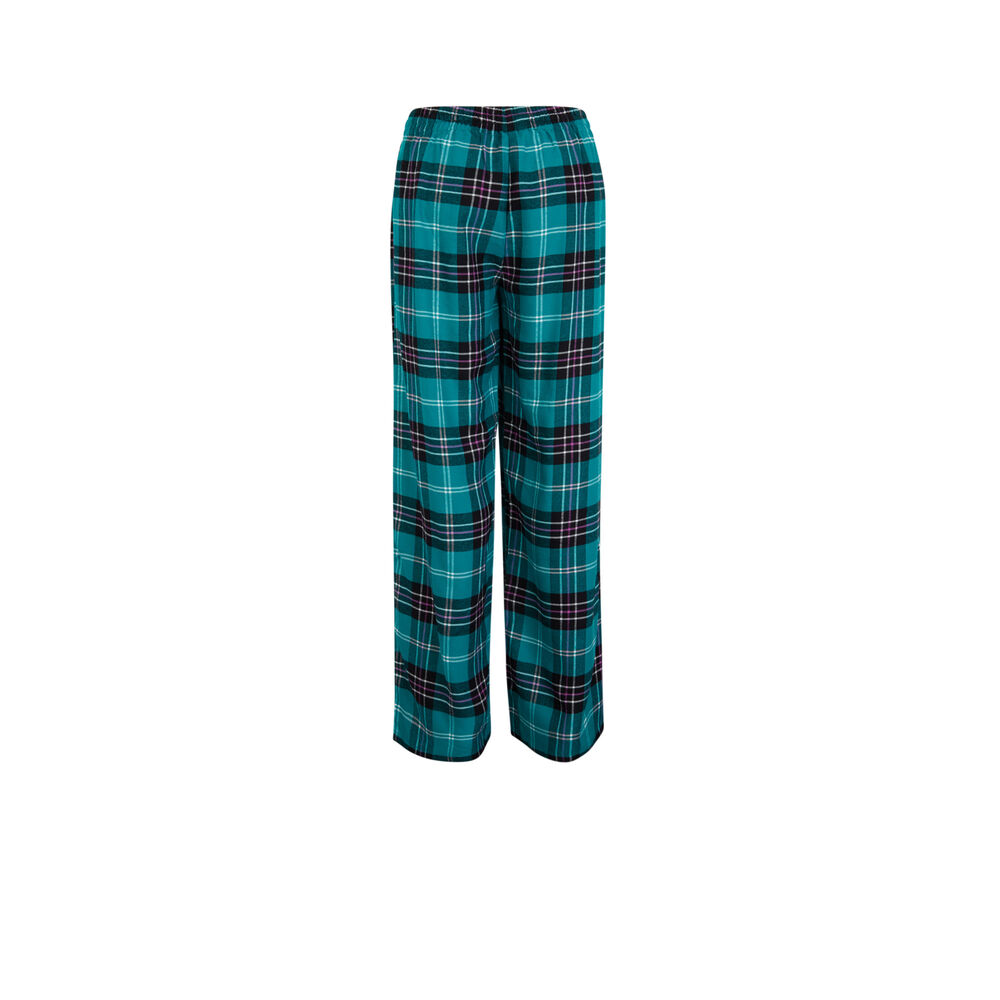 Checked trousers - green green.