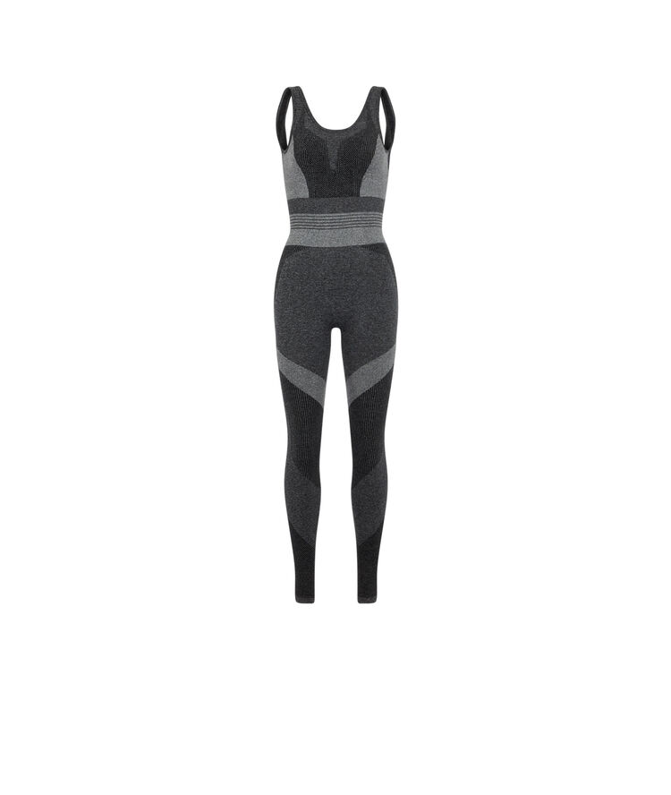 Seamblockiz seamless sports jumpsuit dark grey.